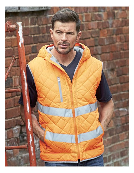 YOK-HV007-Hi-Vis Kensington Hooded Gilet 2